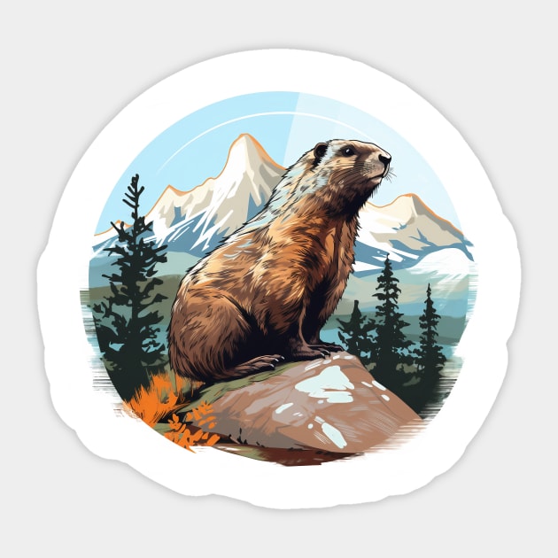 Marmot Sticker by zooleisurelife